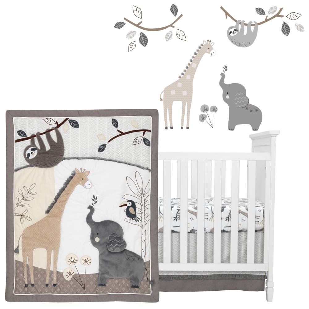 Baby Jungle bedding set (4 pcs) - Lambs & Ivy