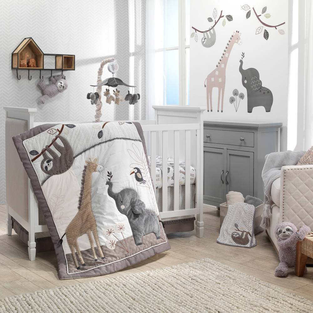 Baby Jungle bedding set (4 pcs) - Lambs & Ivy