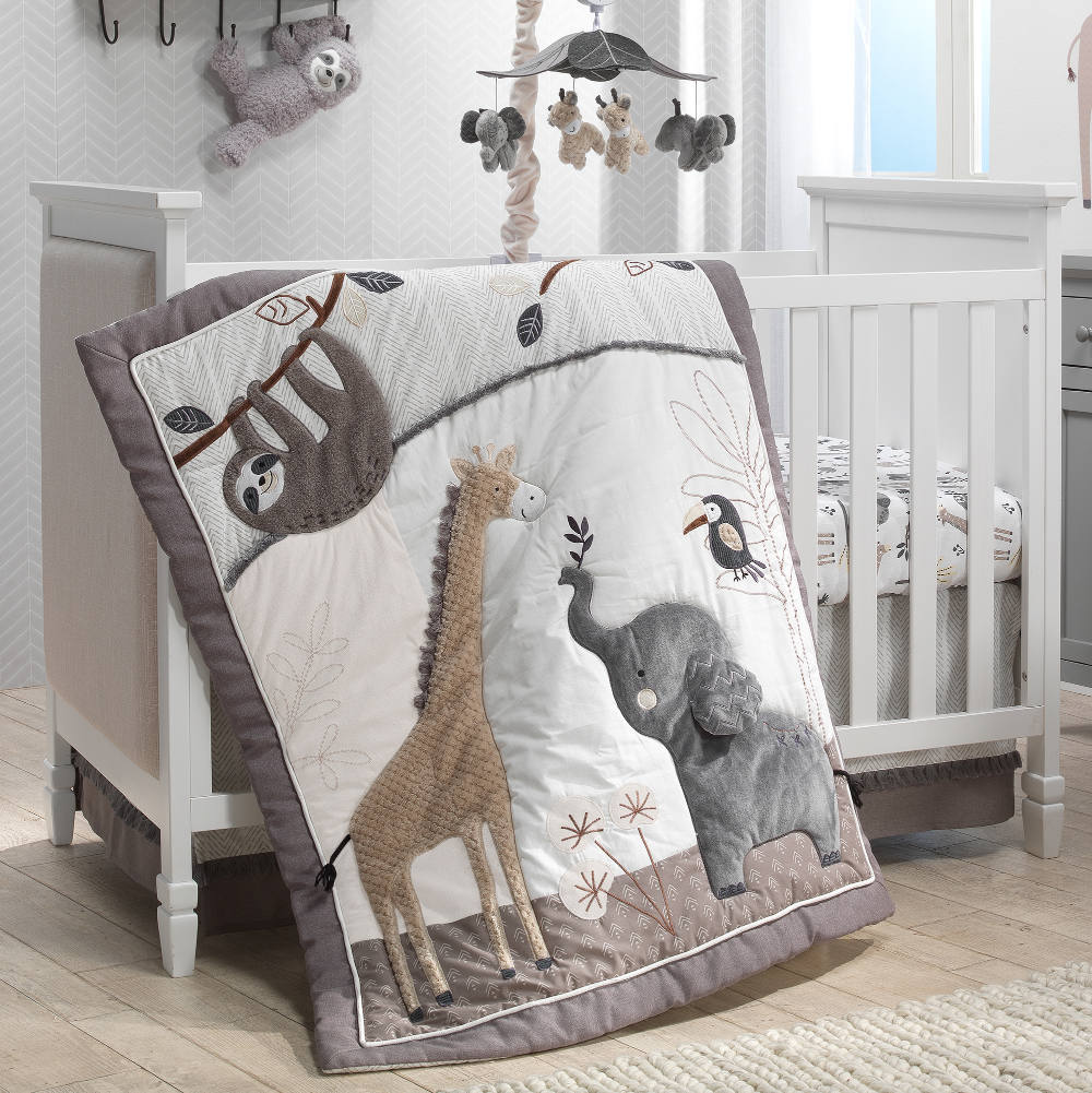 Baby Jungle bedding set (4 pcs) - Lambs & Ivy