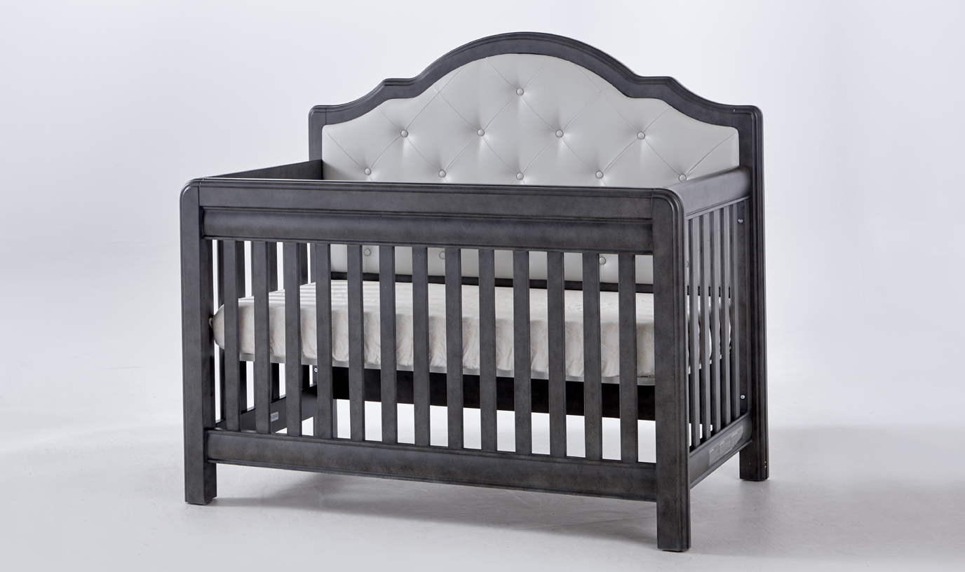 Cristallo Forever Crib - Gray Vinyl Panel 