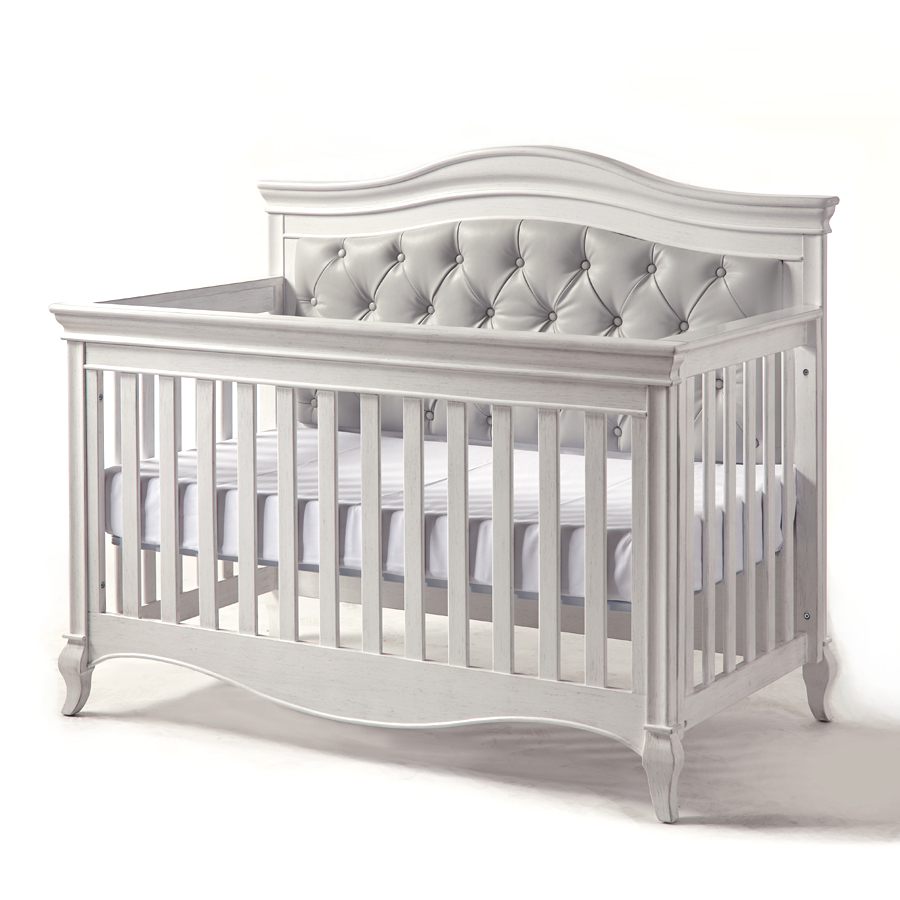 Diamante Forever Crib - Gray Vinyl Panel